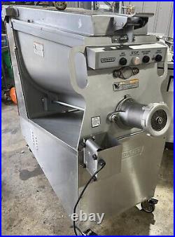 12-2019 HOBART MG2032 8.5 HP COMMERCIAL MEAT GRINDER-MIXER With FOOT SWITCH