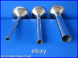 #12 SET Meat Grinder Mincer parts (3) Plates + (3) Sausage Stuffer Tubes 6 pc