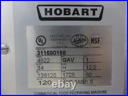 2020 Hobart 4822 Countertop #22 Meat Grinder Chopper 1.5 HP Beef Hamburger, 120V