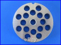 #22 4 pc SET Meat Grinding plate sausage stuffing disc knife cutter Hobart etc