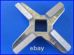 #22 5Pc SET Meat Grinder Disc Plate Hobart Cabelas LEM