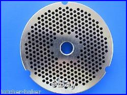 #32 1/8 3mm STAINLESS Meat Grinder Plate Disc for Hobart 4332 4532 Cabelas more