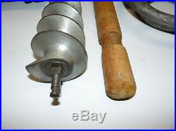 #32 Size Meat Grinder Head Attachment 4 Parts 4867 Worm Auger Pusher Ring Hobart