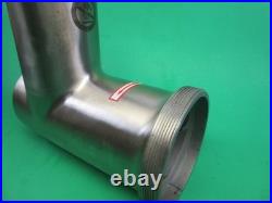 #32 meat grinder cylinder head LOOKS NEW Cabelas Weston