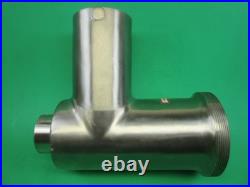 #32 meat grinder cylinder head LOOKS NEW Cabelas Weston
