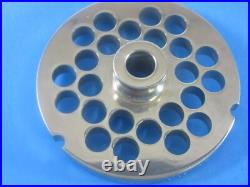#32 x 1/2 (12 mm) sausage grind holes with HUB Meat Grinder Plate & Heavy KNIFE