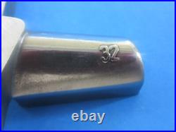 #32 x 1/2 (12 mm) sausage grind holes with HUB Meat Grinder Plate & Heavy KNIFE