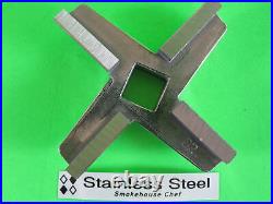#32 x 1/2 STAINLESS Meat Grinder Plate & Heavy Duty Knife for Hobart Biro