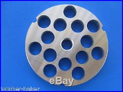 #32 x 5/8 (16mm) STAINLESS Meat Grinder Plate Screen Hobart 4332 4532 LEM etc