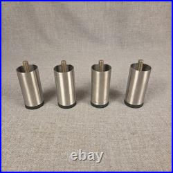 (4) Hobart 4812 4822 Meat Grinder Chopper 4 Stainless Steel Legs Feet OEM NOS