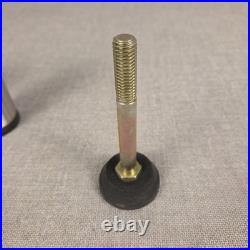 (4) Hobart 4812 4822 Meat Grinder Chopper 4 Stainless Steel Legs Feet OEM NOS