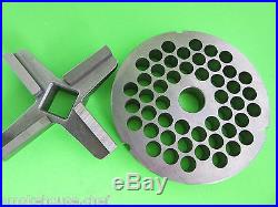 #52 with 12.0 mm holes Meat Grinder disc plate AND knife for BIRO Berkel Hobart