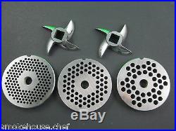 5 pc. SET Meat Grinder Disc Plate and Knife for Hobart PD35 PD70 D330 H600 a200