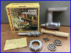 ALL SOLID METAL KitchenAid Hobart FG FOOD GRIDNER Attachment with Box Made in USA