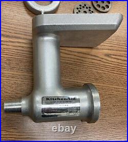 ALL SOLID METAL KitchenAid Hobart FG FOOD GRIDNER Attachment with Box Made in USA