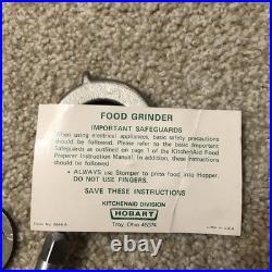 Antique Hobart For KitchenAid Meat Processor Grinder Attachment