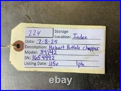 BUFFALO CHOPPER HOBART 84142 with meat grinder 115V 1PH TESTED