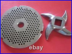COMBO #32 x 1/8 (3 mm) FINE Grind Meat Grinder Plate & Matching Knife