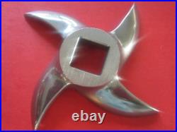 COMBO #32 x 1/8 (3mm) Meat Grinder Plate and KNIFE