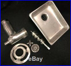 Commercial Meat Grinder Attachment with Pan For Hobart Size #12 Grinders/Mixers