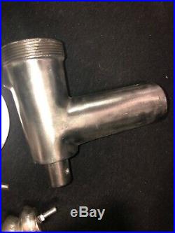 Commercial Meat Grinder Attachment with Pan For Hobart Size #12 Grinders/Mixers