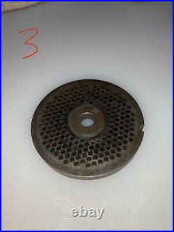 Four (4) Size #22 Grinding plates discs for Hobart Meat grinder 4822 4222 4622