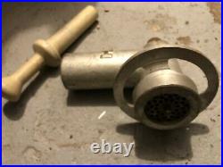 Genuine HOBART #12 Meat Grinder Attachment complete plunger round Stainless Pan