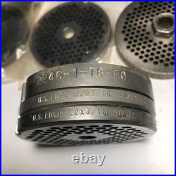 Genuine HOBART 4222 Size #22 Meat Grinder Attachment with Extras