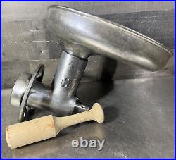 Genuine HOBART 4812 Size #12 Meat Grinder Attachment with Pan & Stomper