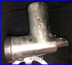 Genuine HOBART Meat Grinder Attachments With Pan & Stomper. Size #12. Our #6