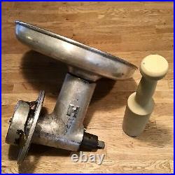 Genuine HOBART Size #12 Meat Grinder Attachment Feed Pan Feed Stomper