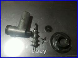 Genuine HOBART Size #12 Meat Grinder Attachment With knife, auger, Nice