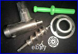 Genuine HOBART Size #22 Meat Grinder Attachment With Brand New Stomper