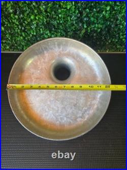 Genuine Hobart 12 Tin Steel Round Feed Pan for Commercial Meat Grinder