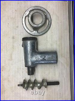 Genuine Hobart #22 Commercial Meat Grinder Attachment With Auger and End Ring