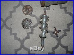 Heavy Duty Hobart Meat Grinder Mixer Attachment Complete Pan Blades A200 20 Used
