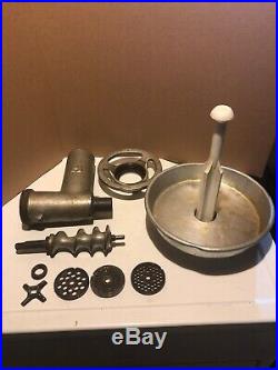 HOBART #12 COMMERCIAL MEAT GRINDER ATTACHMENT With TRAY AND MORE