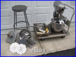 HOBART 20 QUART MIXER WithEXTRA PIECES MEAT GRINDER VEG CHOPPER WHISK PADDLE +MORE