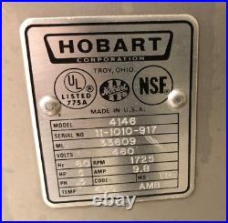 HOBART 4146 COMMERCIAL MEAT GRINDER, 460v, 5HP, 3 PHASE