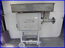 HOBART 4146 COMMERCIAL MEAT GRINDER 5 HP 3 phase 208 with rolling cart