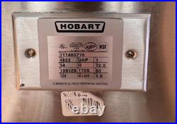 HOBART 4822-34 #22 Meat Grinder/120V. Missing Top Tray