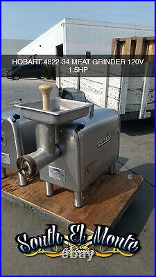 HOBART 4822-34 #22 Meat Grinder / Chopper, 120V 1 1/2 hp-MISSING RING