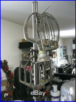 HOBART A-200 COMMERCIAL RESTAURANT MIXER with meat grinder, pelican head, table