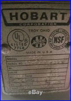 HOBART Model 4152 Heavy-duty High Speed High Capacity Meat Grinder