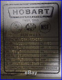 HOBART Model 4822 Countertop Meat Grinder Chopper 120 volts SN#56-293-568