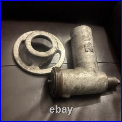 HOBART Size #12 Meat Grinder Attachment crack in handle see pictures