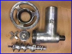 HOBART no. 12 HEAVY DUTY MEAT GRINDER ATTACHMENT WITH 1/2 Drive Auger COMPLETE