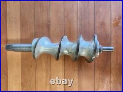 Hobart #12 Meat Grinder / Food Chopper Attachment New Feed Pan & Pusher EUC