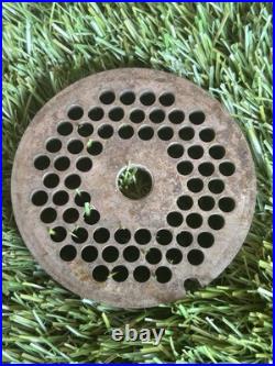 Hobart #12 Meat Grinder Parts? 2 Plates, 2 Knives? 3-16, 1-2 Grinding Plate