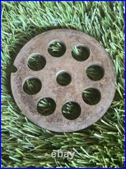 Hobart #12 Meat Grinder Parts? 2 Plates, 2 Knives? 3-16, 1-2 Grinding Plate